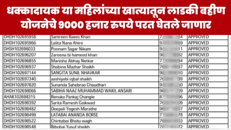 Ladki Bhain Yojana Ineligible List